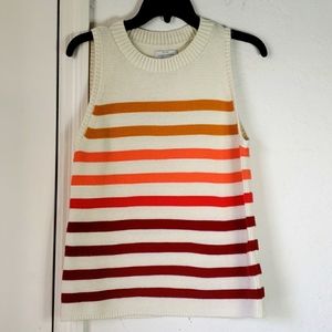 LUCKY BRAND SLEEVELESS SWEATER.
